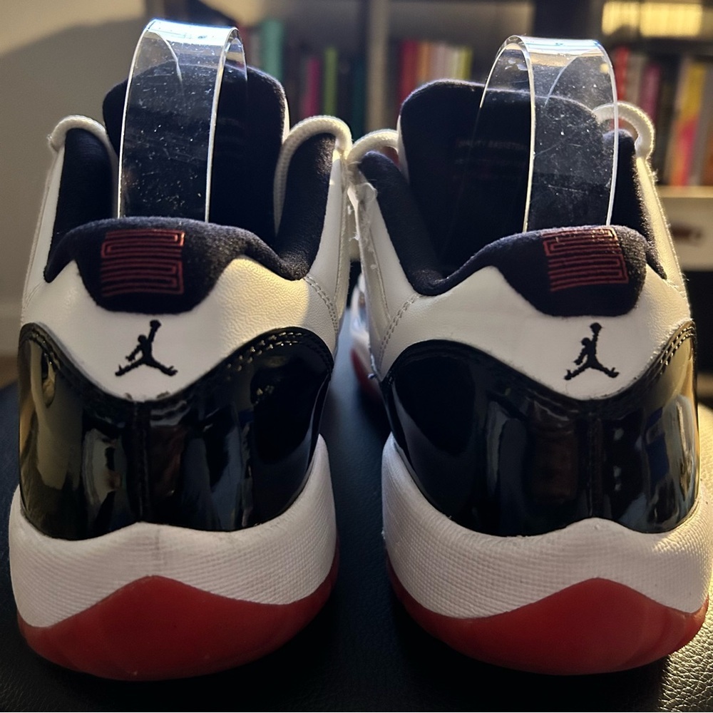 Jordan 11 Retro Low Concord Bred | 7Y (GS) | wht blk red | Good Condition - Picture 6 of 11
